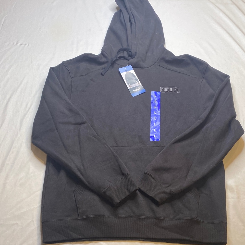 Puma Men's Black Hoodie‎ Size Large